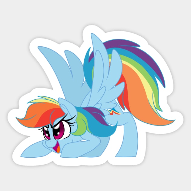 Rainbow Ready for Action Sticker by Jenneigh